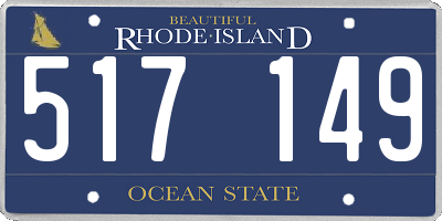 RI license plate 517149