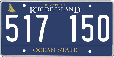 RI license plate 517150