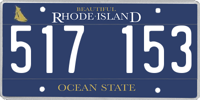 RI license plate 517153