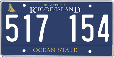 RI license plate 517154