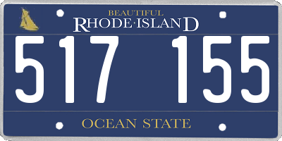 RI license plate 517155