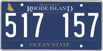 RI license plate 517157