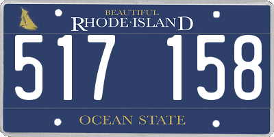 RI license plate 517158