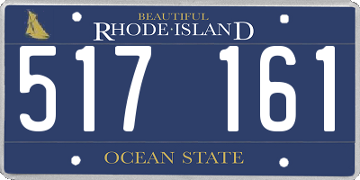 RI license plate 517161