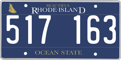 RI license plate 517163