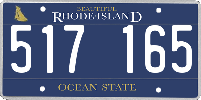 RI license plate 517165