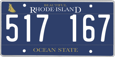 RI license plate 517167