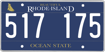 RI license plate 517175