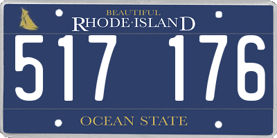 RI license plate 517176