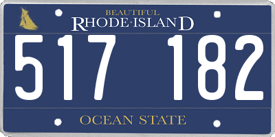 RI license plate 517182