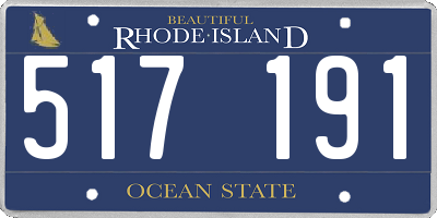 RI license plate 517191