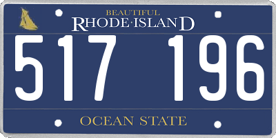 RI license plate 517196