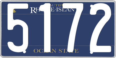 RI license plate 5172