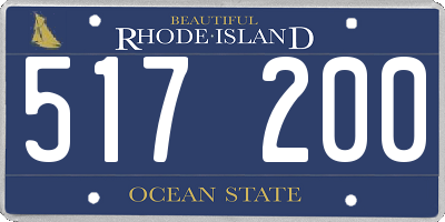 RI license plate 517200