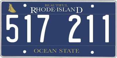 RI license plate 517211