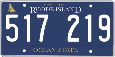 RI license plate 517219