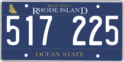 RI license plate 517225