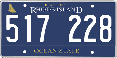 RI license plate 517228