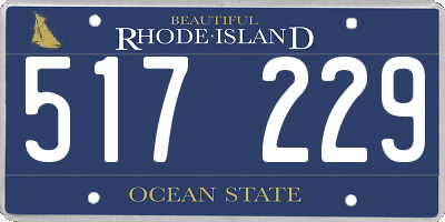 RI license plate 517229