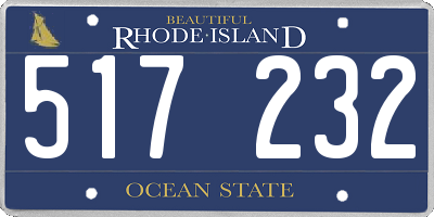 RI license plate 517232