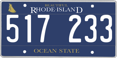 RI license plate 517233