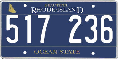 RI license plate 517236