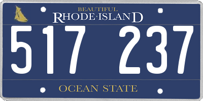 RI license plate 517237