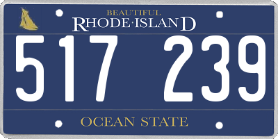 RI license plate 517239