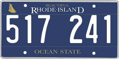 RI license plate 517241