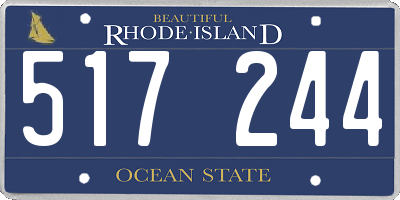 RI license plate 517244