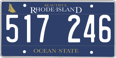 RI license plate 517246