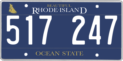 RI license plate 517247