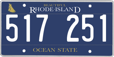 RI license plate 517251