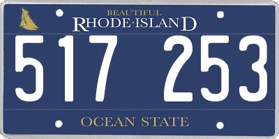RI license plate 517253