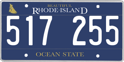 RI license plate 517255