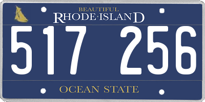 RI license plate 517256