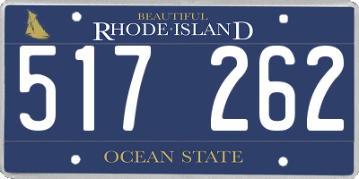 RI license plate 517262