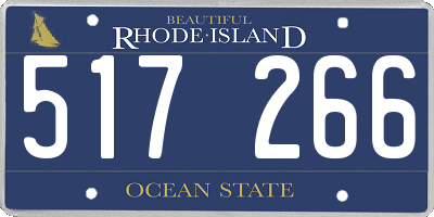 RI license plate 517266