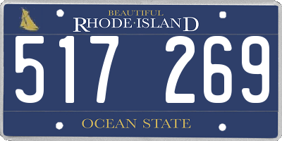 RI license plate 517269