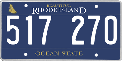 RI license plate 517270