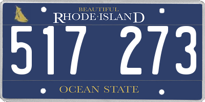 RI license plate 517273