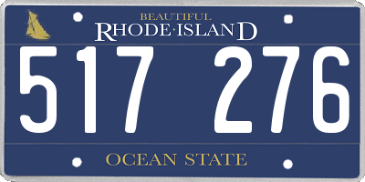 RI license plate 517276