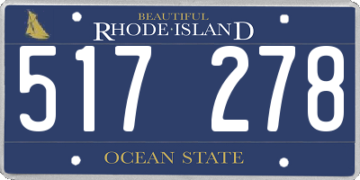 RI license plate 517278