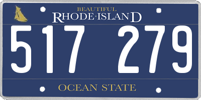 RI license plate 517279