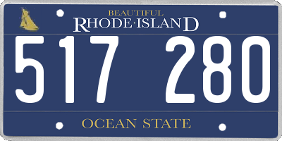 RI license plate 517280