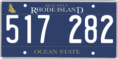 RI license plate 517282