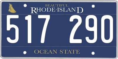 RI license plate 517290