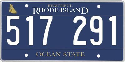 RI license plate 517291