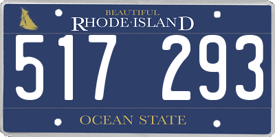 RI license plate 517293