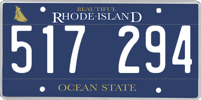 RI license plate 517294